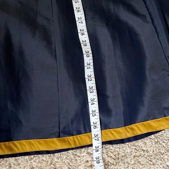 3pc designer Lehenga with long jacket/ Navy Blue and yellow/ chaniya choli - Picture 13 of 13